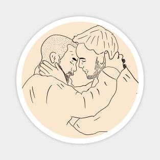 Captain Flint & Thomas Reunion reunion hug Magnet